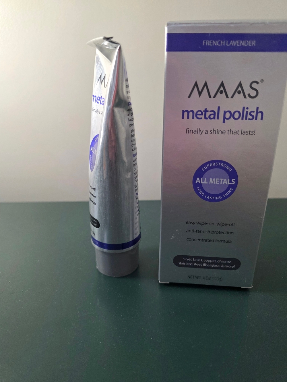 Maas Metal Polish All Metals Super Strong Approximately 85% Or More Remaining - Picture 2 of 7